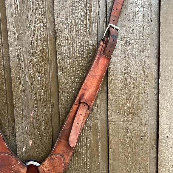 Breastcollar/Pulling Collar: Weaver - Plain, light brown leather - Picture 8 of 9